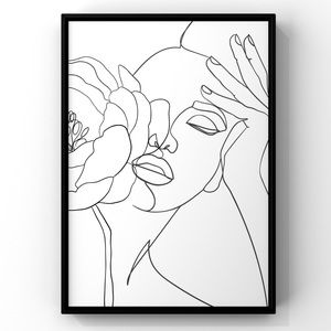 ✨NEW✨Original 8x10 Illustration Minimalist Woman Art Print Un…